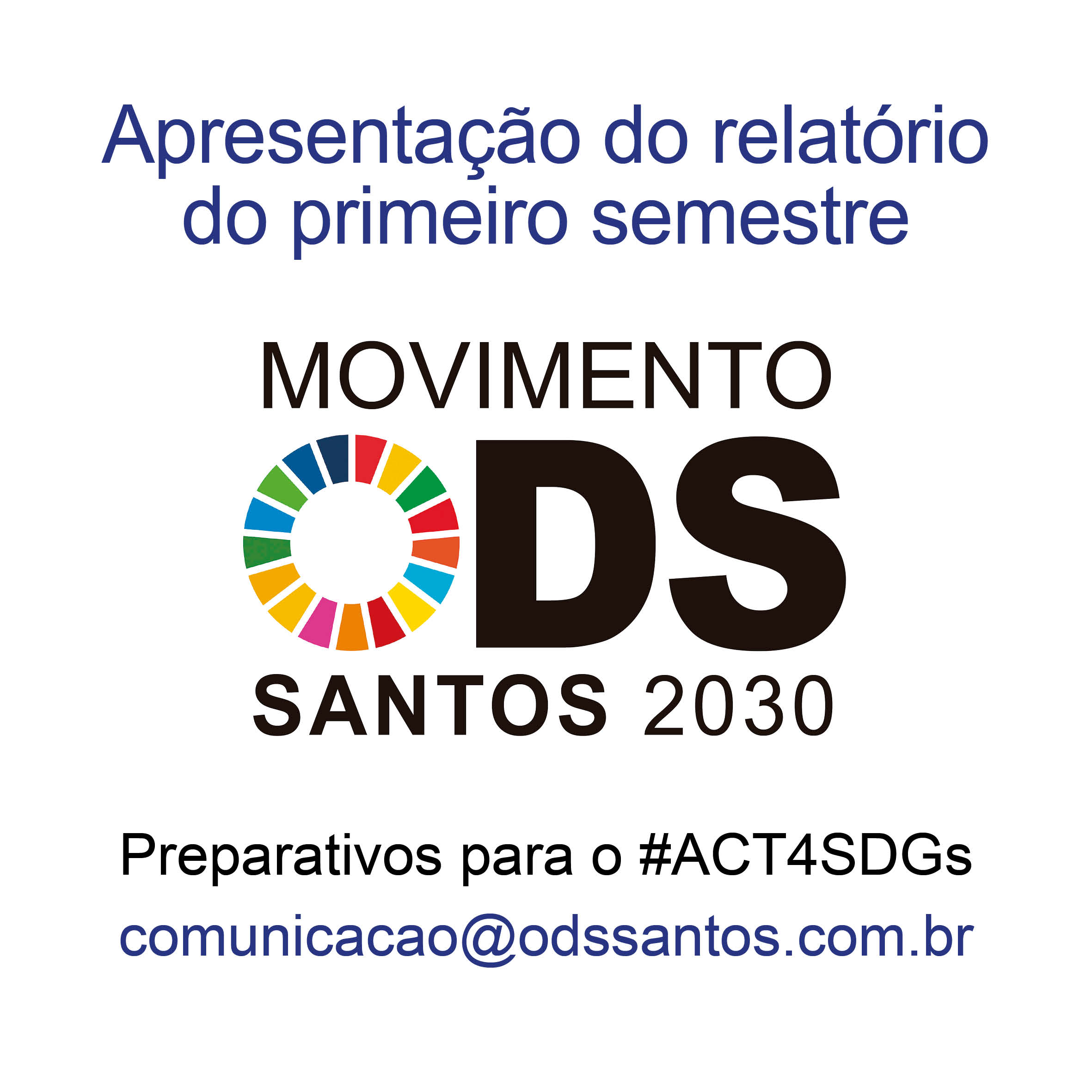 Movimento ODS Santos 2030 apresenta o relatório do semestre