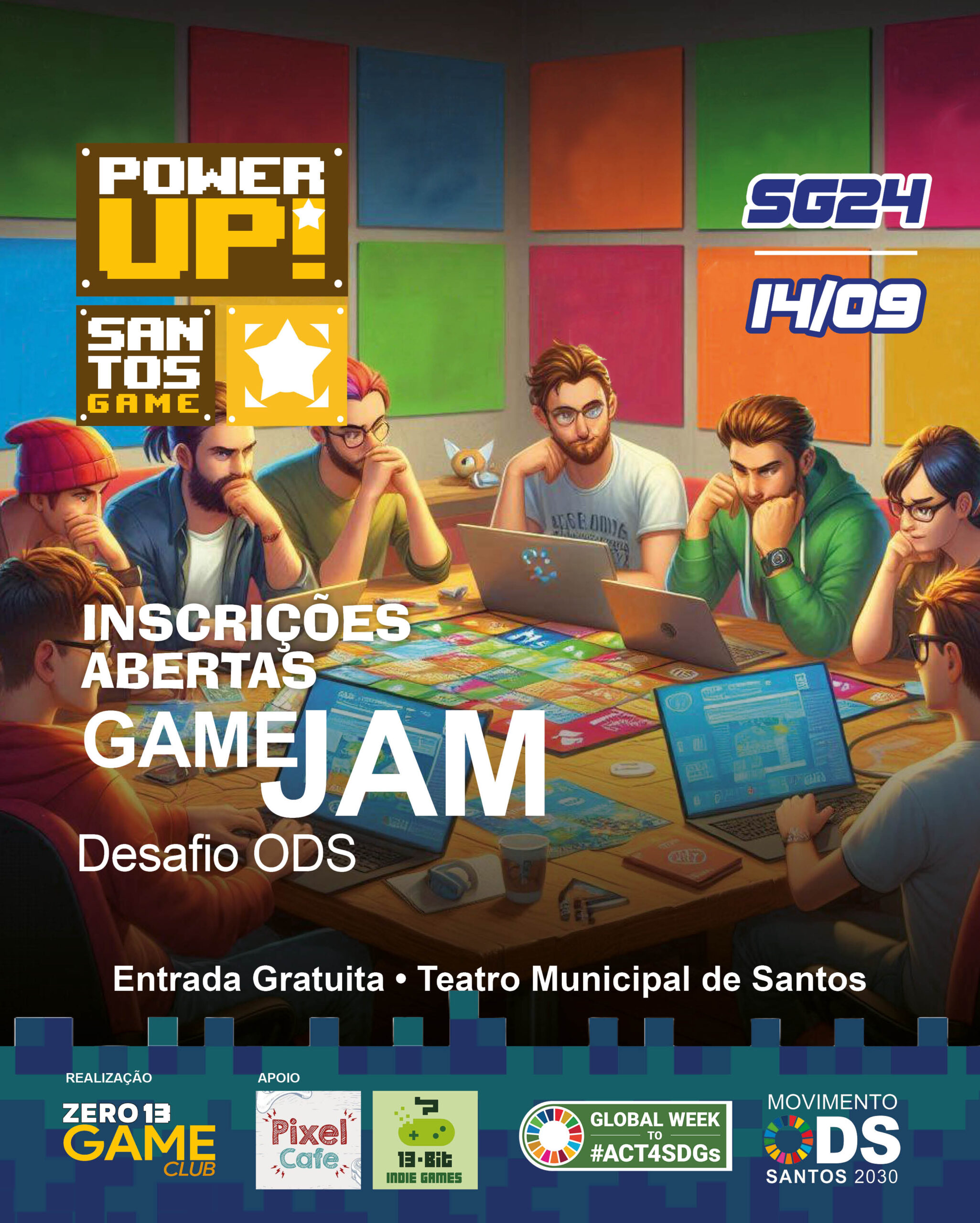 Maratona gamer com desafio sobre desenvolvimento sustentável retorna a Santos