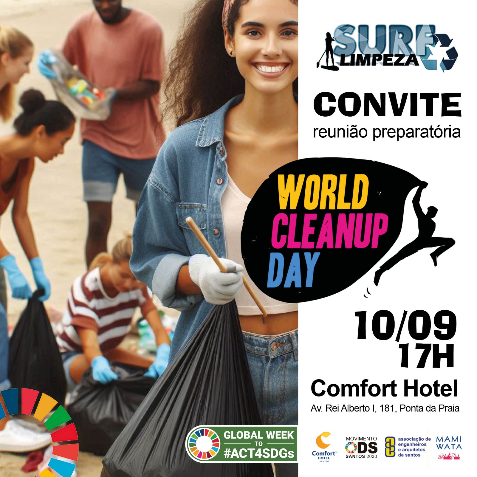 SurfLimpeza organiza reunião preparatória para o Clean Up Day